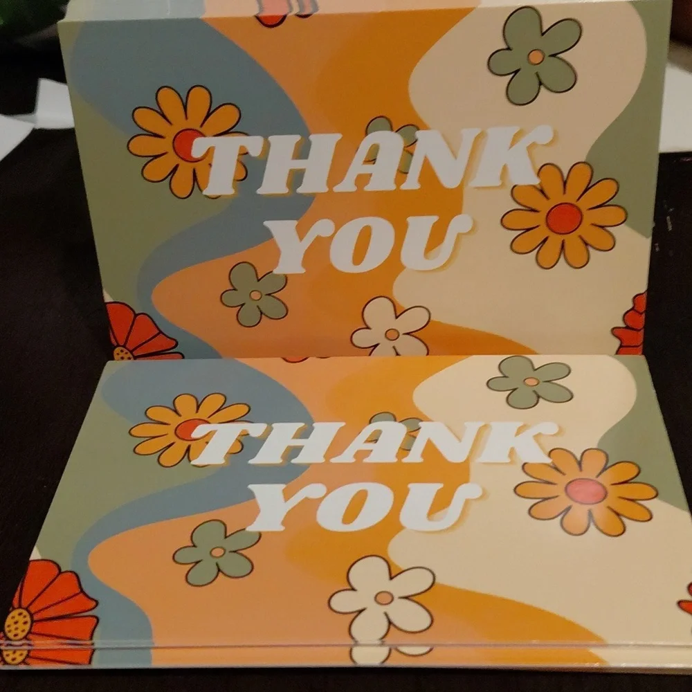 25ct. 4x6 Floral Thank You Cards - Bonus 3 Random Polymailers ✨️PRICE FIRM✨
